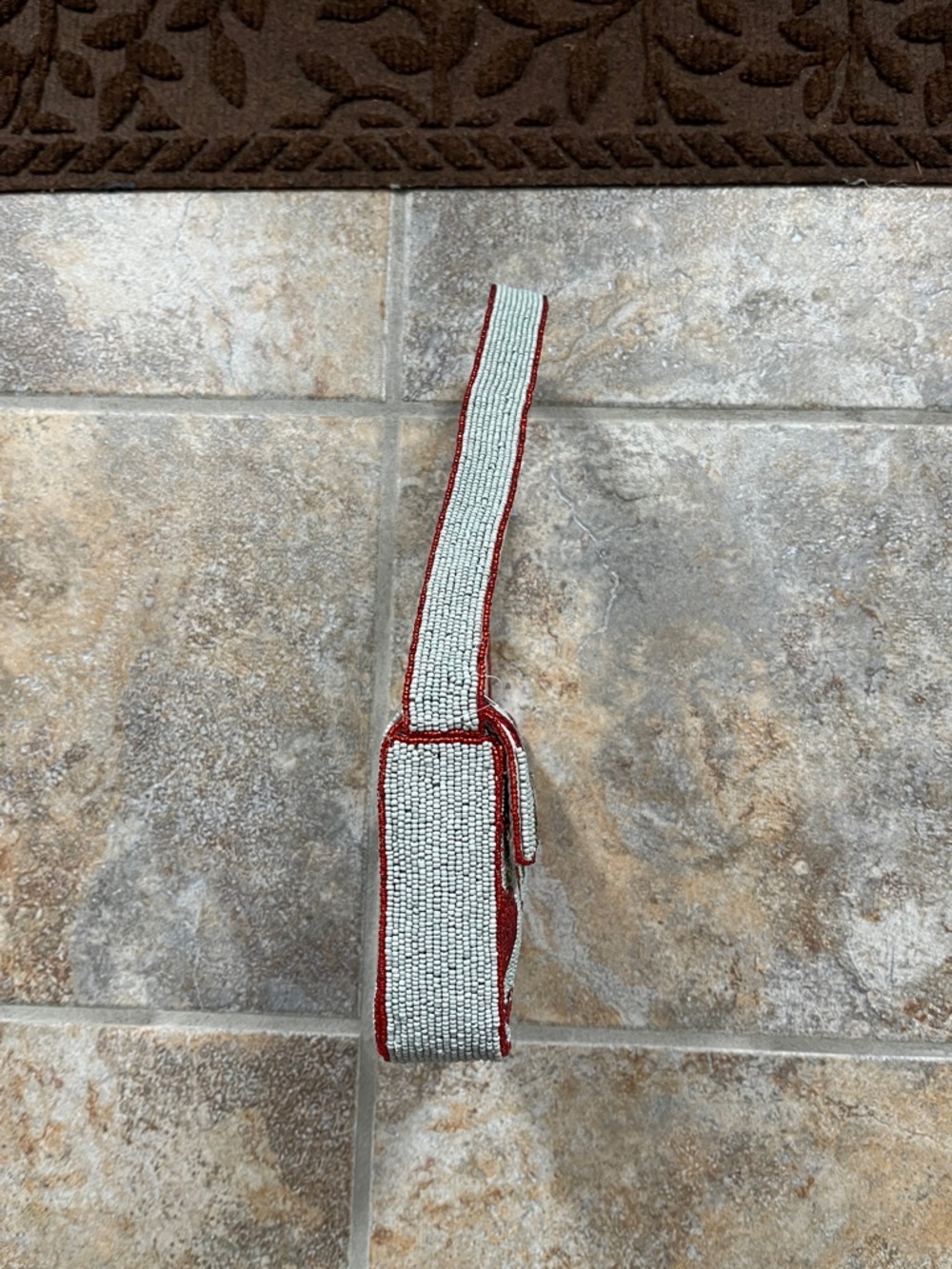 Anthropologie Fiona Beaded Bag Apple Food & Drink Edition NWT Shoulder Handbag - Picture 7 of 14